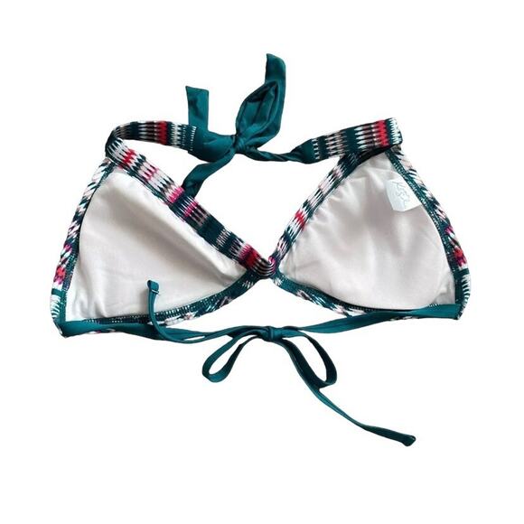 KONA SOL Womens Size Medium Triangle Halter Bathing Swim Bikini Top Swimwear - Picture 2 of 3